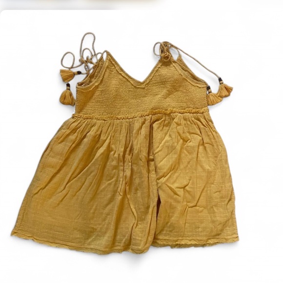 Free People Sun Drenched Yellow Mini Dress - Picture 5 of 7